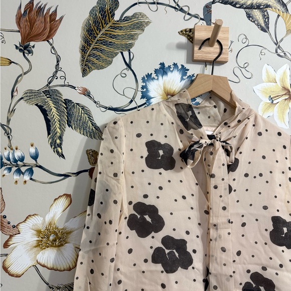 See by Chloe silk floral print mini dress Size 36 feminine formal Academia Dress - Picture 6 of 12